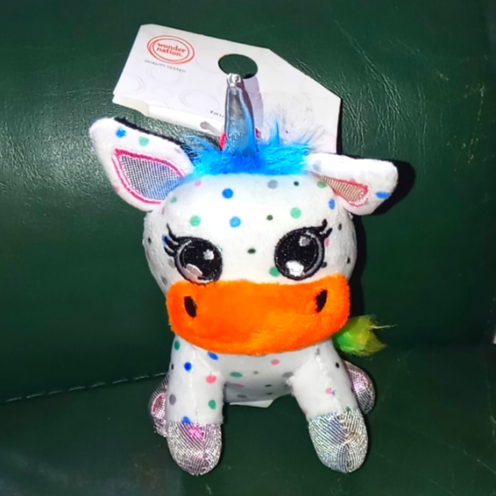 Cow Plush Bag Clip